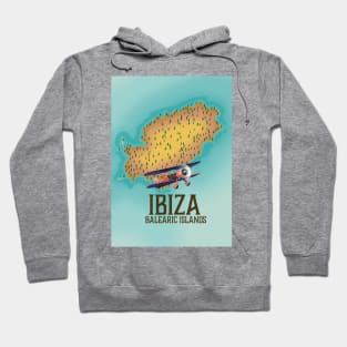 Ibiza Balearic Island travel poster. Hoodie